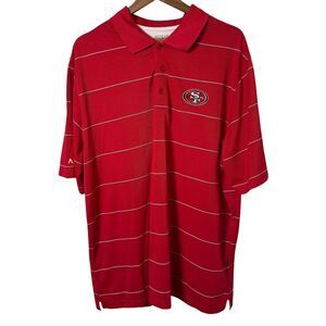 Antigua‎ Men's Red NFL SF 49ners Short Sleeve Polo Shirt Size XXL